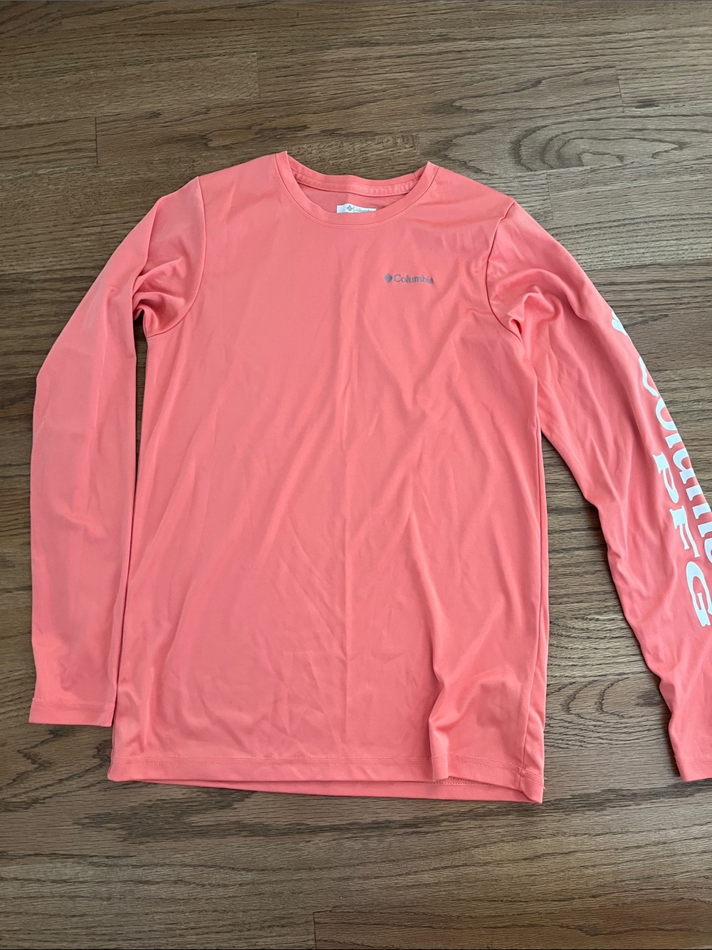 Columbia boy or girl Long Sleeve Swim Rash Guard - Coral Pink